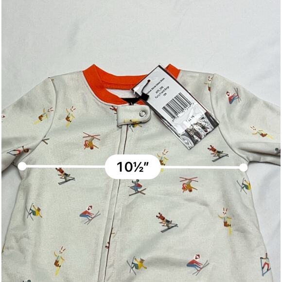 Jack and Sage One Piece Sleeper Baby Size 18mo Animal Shred All Over Print NWT - Picture 7 of 9